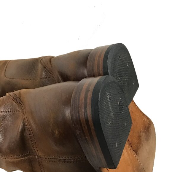 SENDRA 9177 Brown Studded Pull On Style Riding Boots - Picture 11 of 14